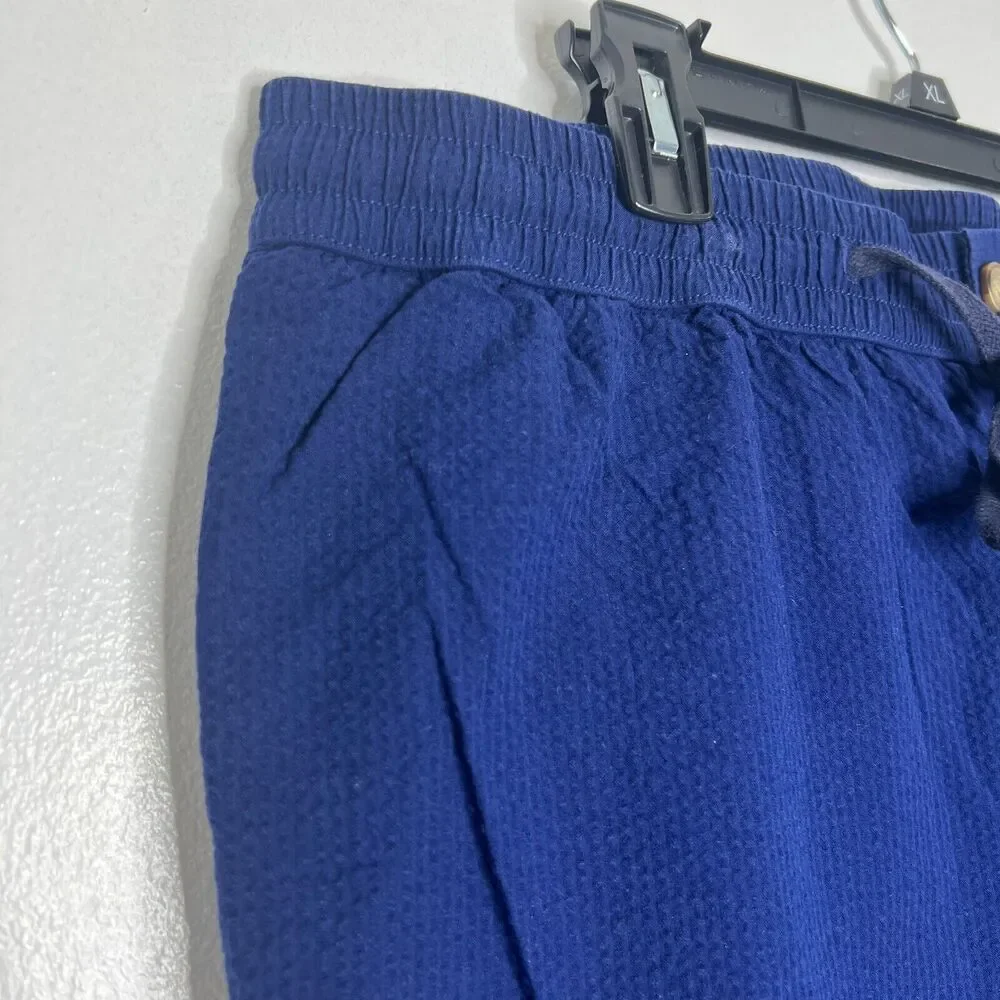 J Crew Navy Drawstring Jogger Pants Men's 35 x 32 Relaxed Fit Casual Style